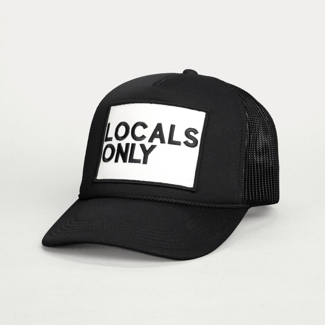 LOCALS ONLY, Premium Trucker Hat, Unisex, Perfect Fit (TikTok V2)