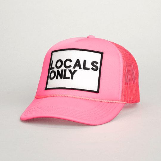 LOCALS ONLY, Premium Trucker Hat, Unisex, Perfect Fit (TikTok V2)