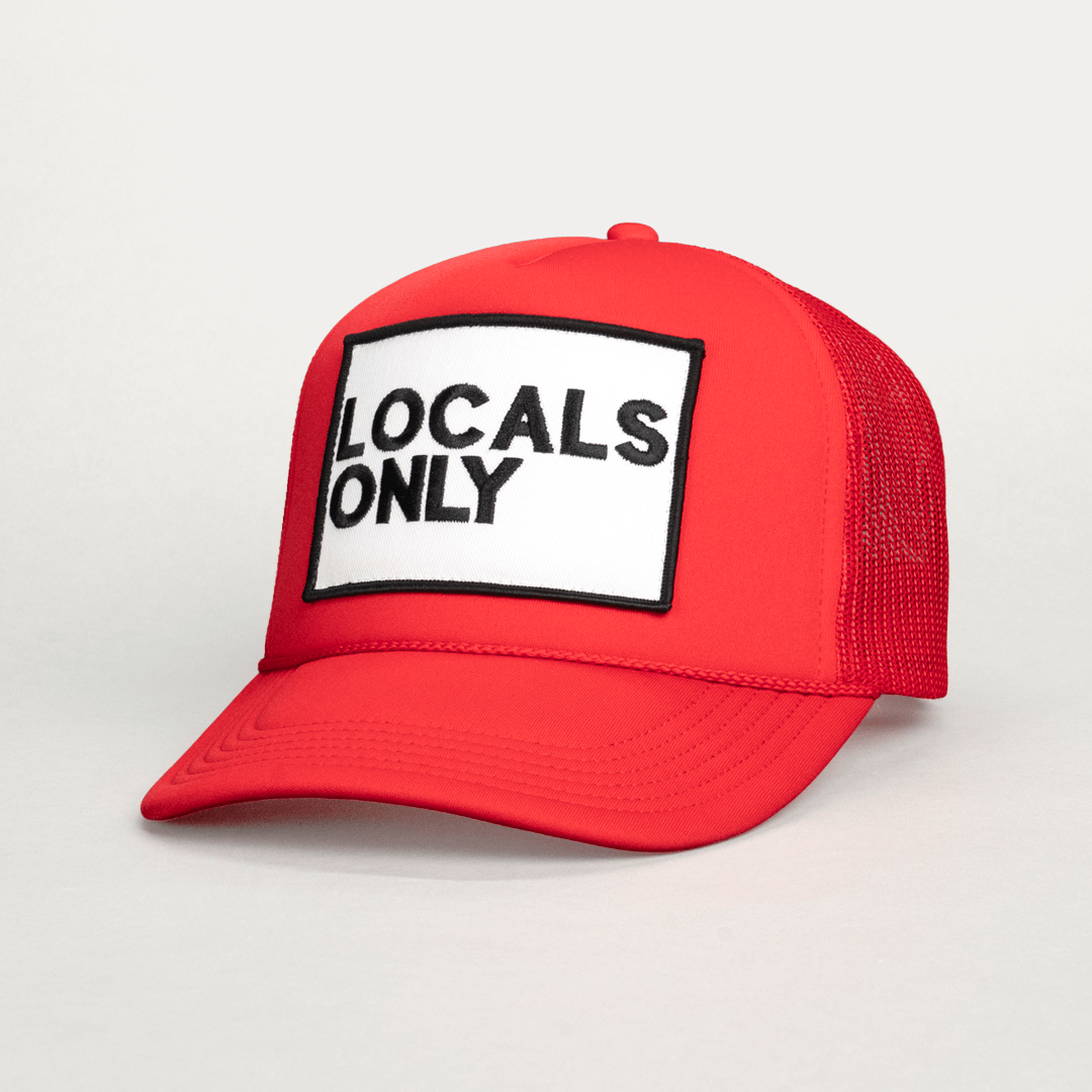 LOCALS ONLY, Premium Trucker Hat, Unisex, Perfect Fit (TikTok V2)